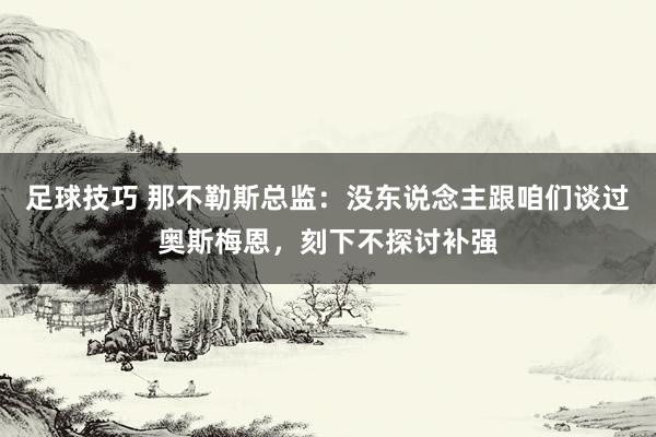 足球技巧 那不勒斯总监：没东说念主跟咱们谈过奥斯梅恩，刻下不探讨补强