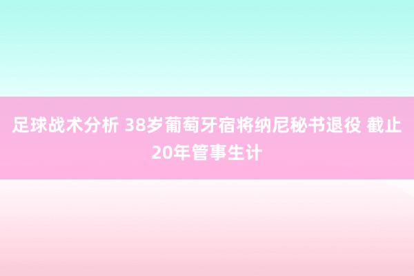 足球战术分析 38岁葡萄牙宿将纳尼秘书退役 截止20年管事生计